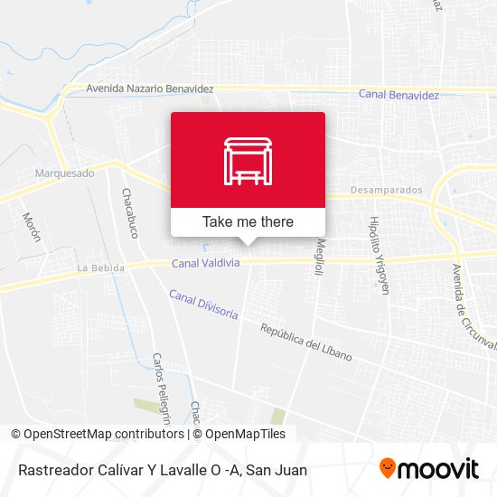 Rastreador Calívar Y Lavalle O -A map