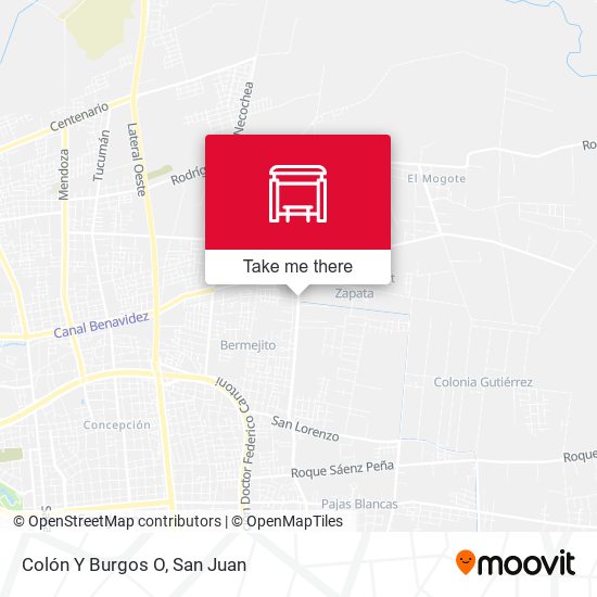 Colón Y Burgos O map