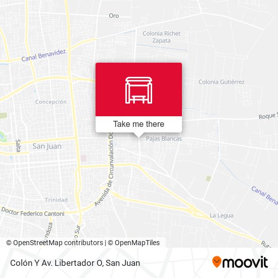 Colón Y Av. Libertador O map