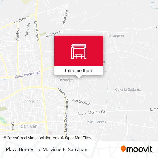 Plaza Héroes De Malvinas E map