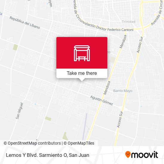 Lemos Y Blvd. Sarmiento O map