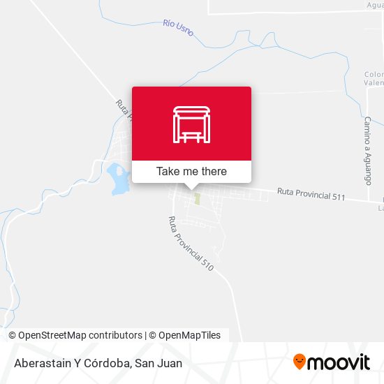 Aberastain Y Córdoba map