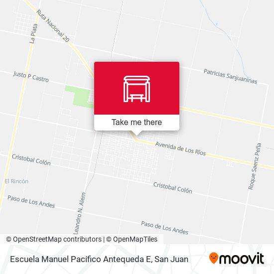 Mapa de Escuela Manuel Pacífico Antequeda E