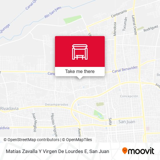 Mapa de Matías Zavalla Y Virgen De Lourdes E