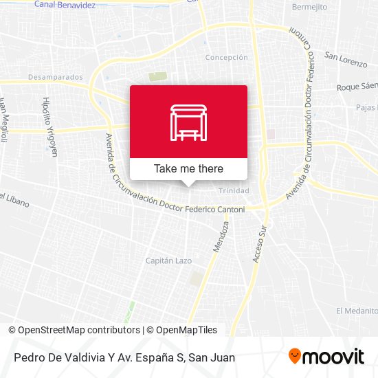 Pedro De Valdivia Y Av. España S map