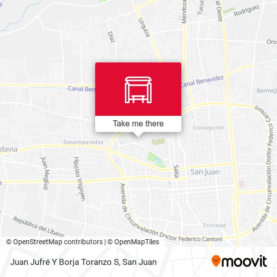 Juan Jufré Y Borja Toranzo S map
