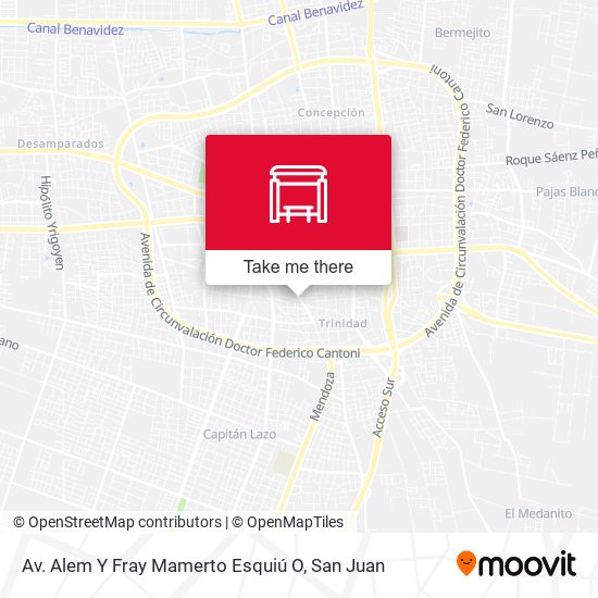 Av. Alem Y Fray Mamerto Esquiú O map