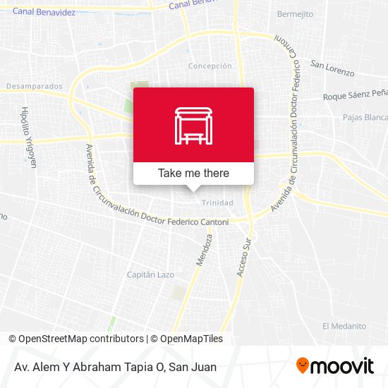Av. Alem Y Abraham Tapia O map