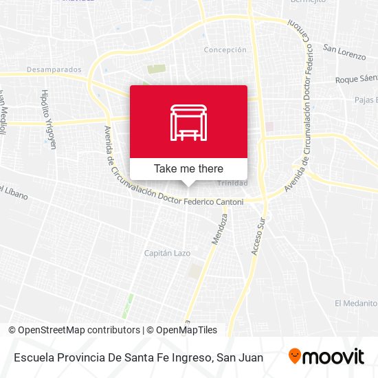 Escuela Provincia De Santa Fe Ingreso map