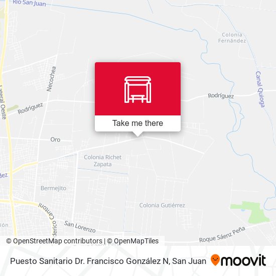 Mapa de Puesto Sanitario Dr. Francisco González N