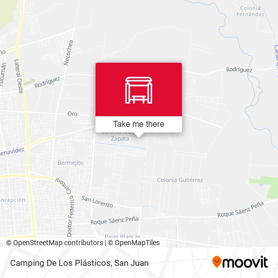 Camping De Los Plásticos map
