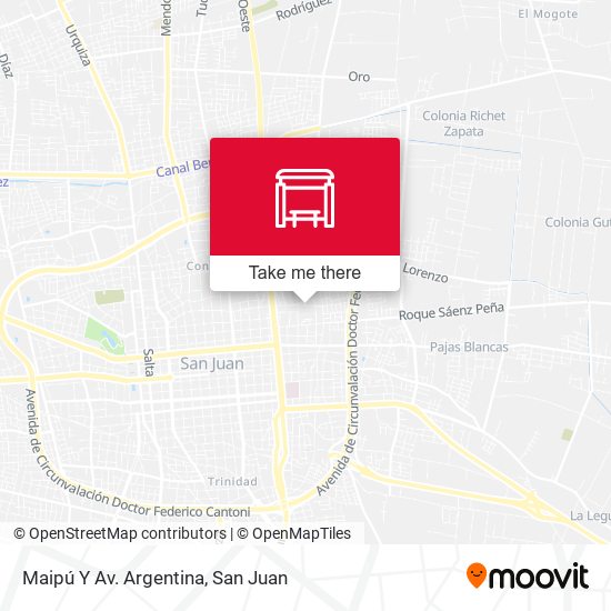Maipú Y Av. Argentina map