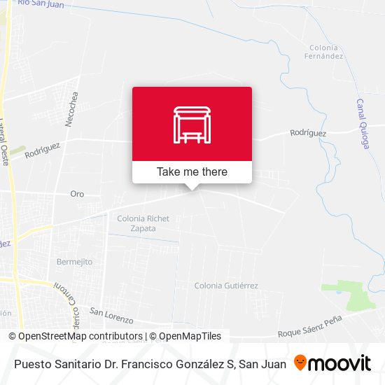 Puesto Sanitario Dr. Francisco González S map