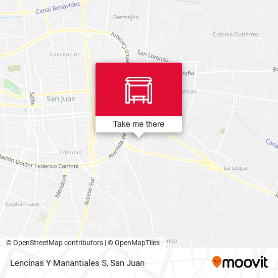 Lencinas Y Manantiales S map