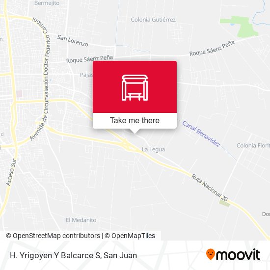 Mapa de H. Yrigoyen Y Balcarce S