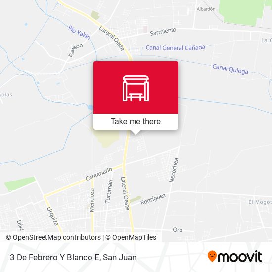 3 De Febrero Y Blanco E map