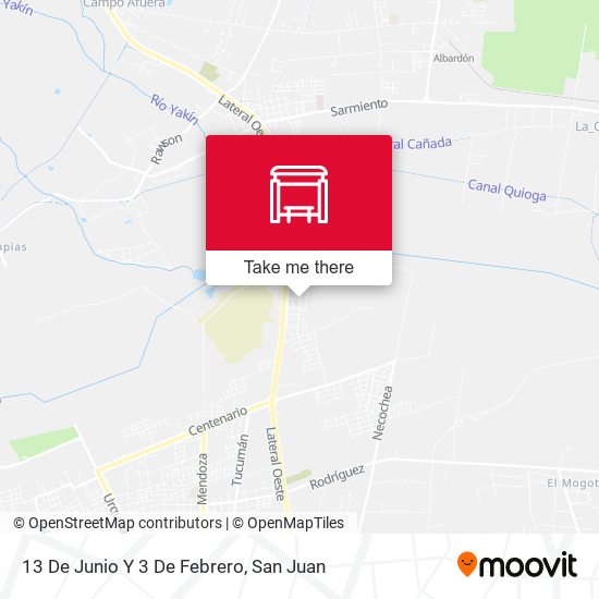 Mapa de 13 De Junio Y 3 De Febrero