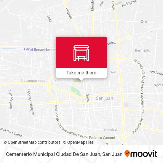 Cementerio Municipal Ciudad De San Juan map