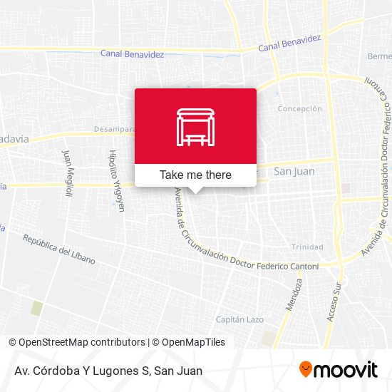 Mapa de Av. Córdoba Y Lugones S