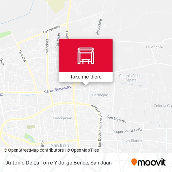 Antonio De La Torre Y Jorge Bence map