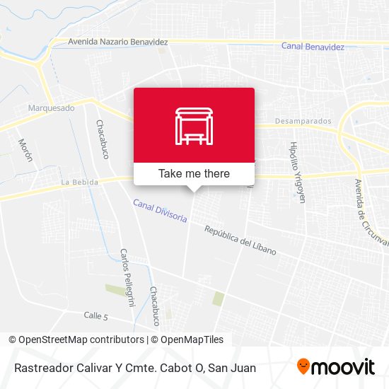 Rastreador Calivar Y Cmte. Cabot O map