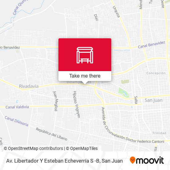 Av. Libertador Y Esteban Echeverría S -B map