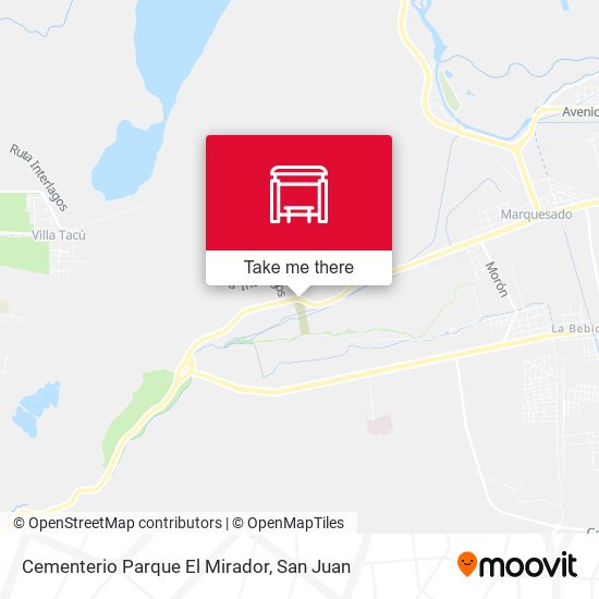 Mapa de Cementerio Parque El Mirador