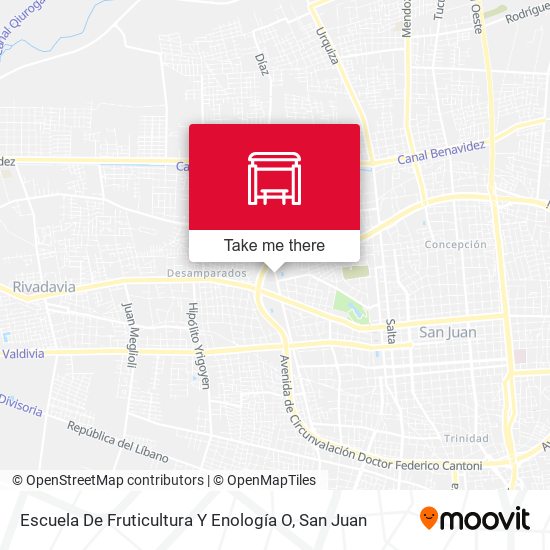 Escuela De Fruticultura Y Enología O map
