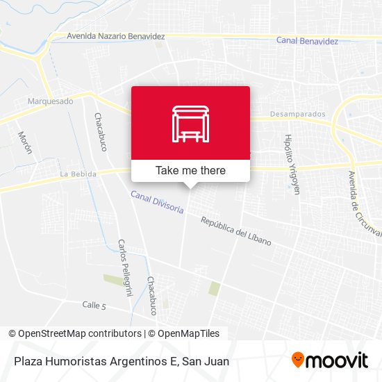 Mapa de Plaza Humoristas Argentinos E