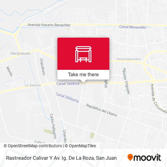 Rastreador Calivar Y Av. Ig. De La Roza map