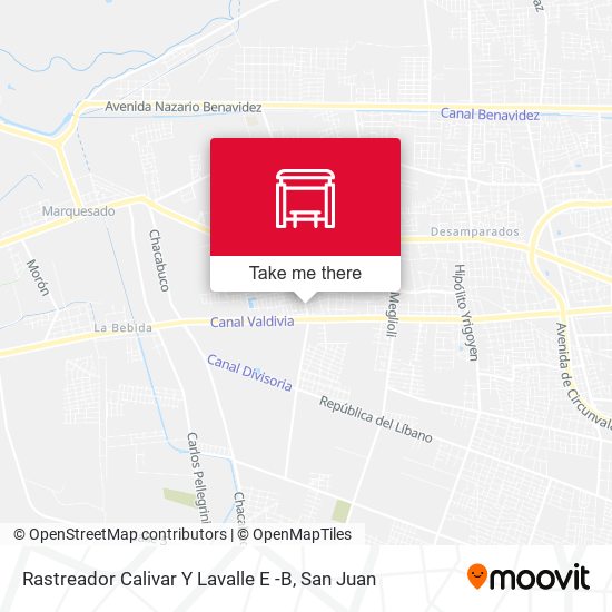 Mapa de Rastreador Calivar Y Lavalle E -B