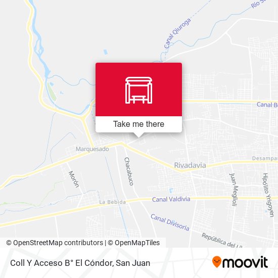 Mapa de Coll Y Acceso B° El Cóndor