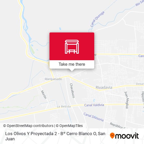 Los Olivos Y Proyectada 2 - Bº Cerro Blanco O map