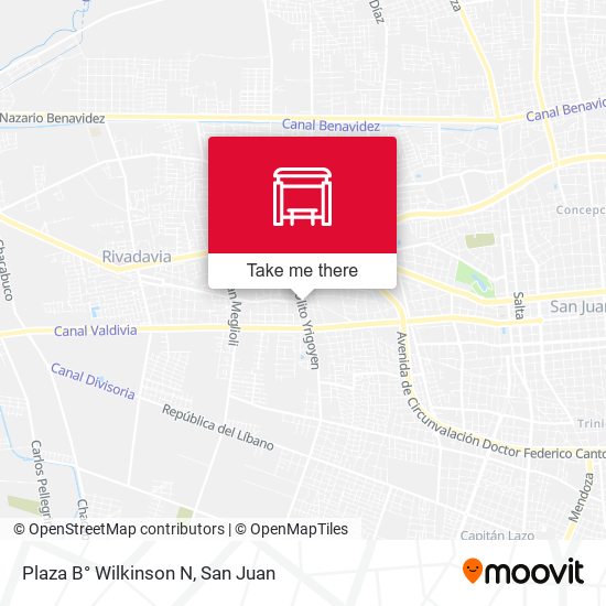 Plaza B° Wilkinson N map