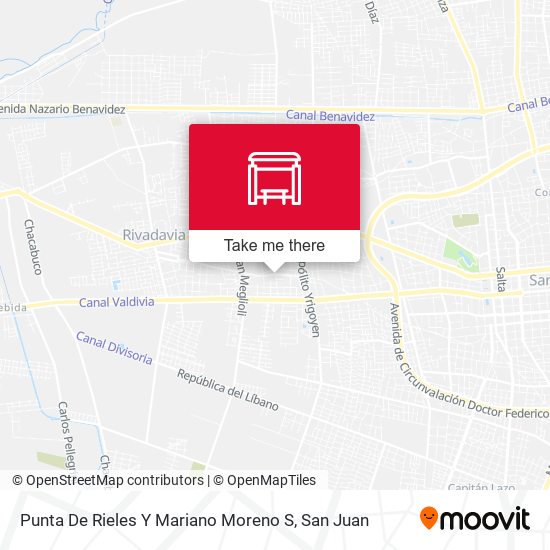 Mapa de Punta De Rieles Y Mariano Moreno S