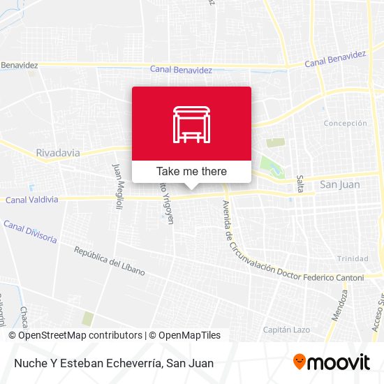 Nuche Y Esteban Echeverría map