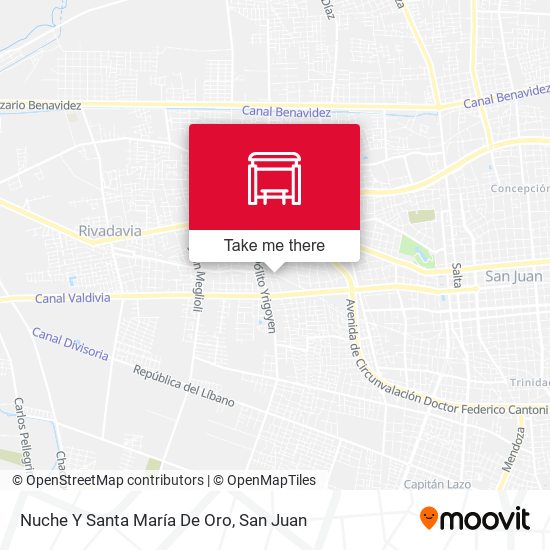 Nuche Y Santa María De Oro map
