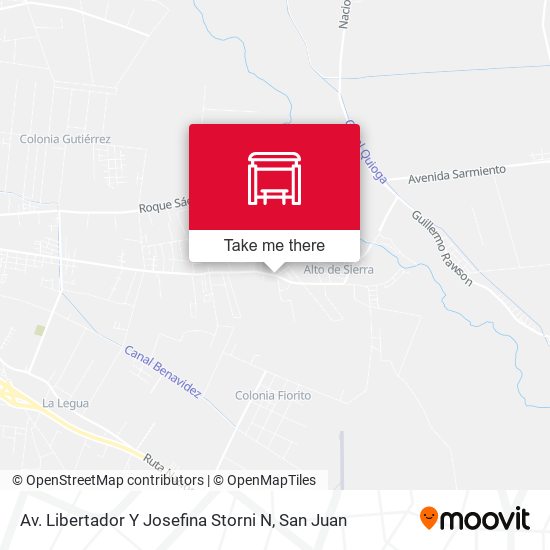 Mapa de Av. Libertador Y Josefina Storni N