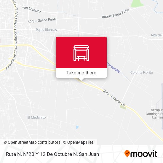 Ruta N. N°20 Y 12 De Octubre N map