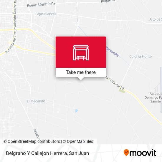Mapa de Belgrano Y Callejón Herrera