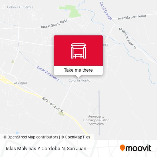Islas Malvinas Y Córdoba N map
