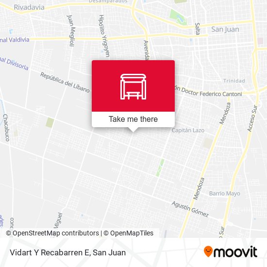 Vidart Y Recabarren E map
