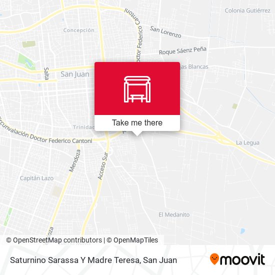 Mapa de Saturnino Sarassa Y Madre Teresa