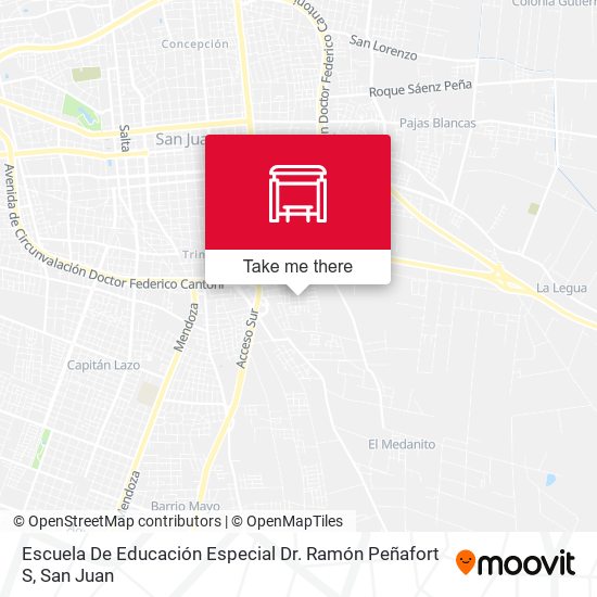 Escuela De Educación Especial Dr. Ramón Peñafort S map