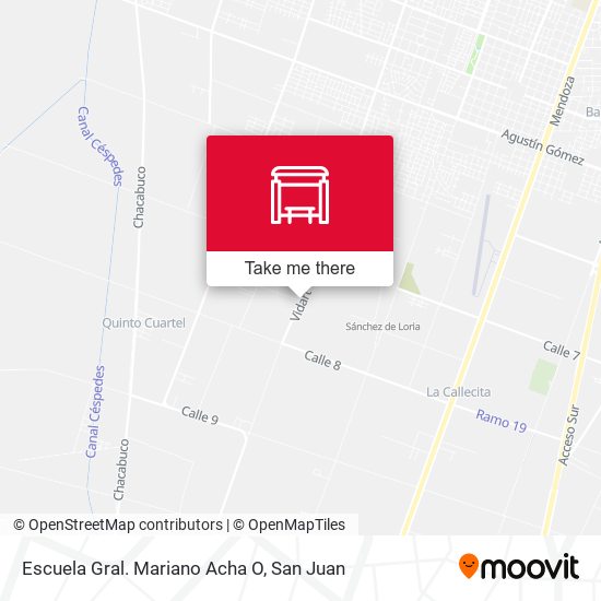 Escuela Gral. Mariano Acha O map