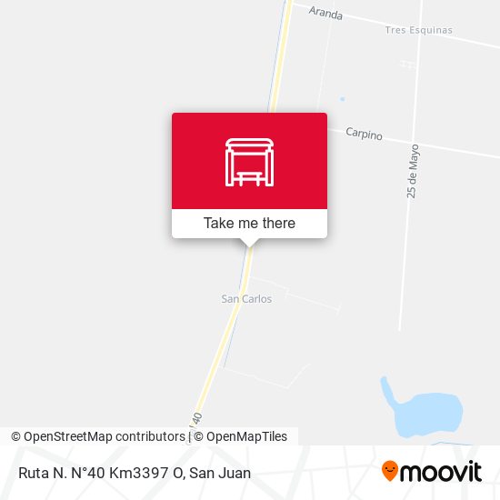 Ruta N. N°40 Km3397 O map