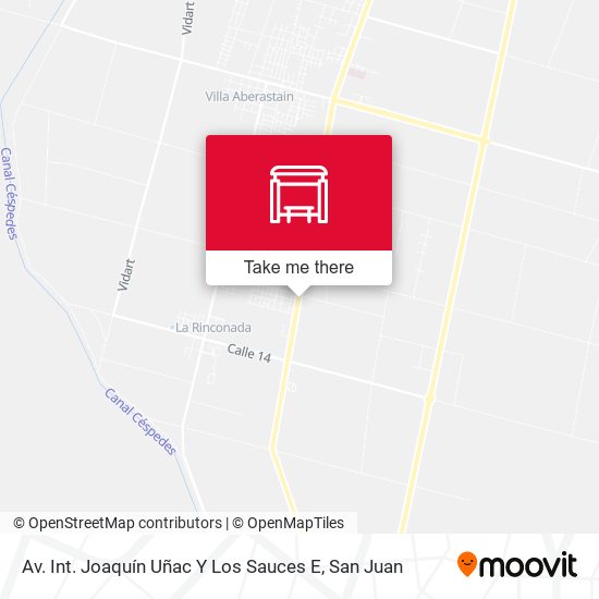 Av. Int. Joaquín Uñac Y Los Sauces E map