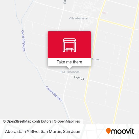 Aberastain Y Blvd. San Martín map