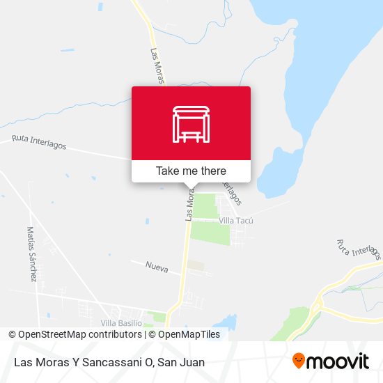 Mapa de Las Moras Y Sancassani O