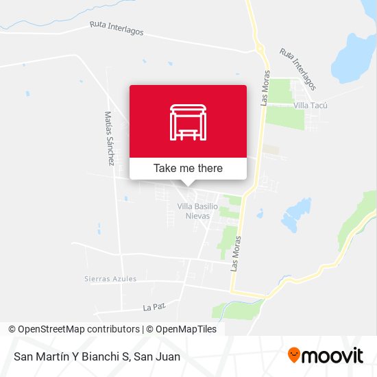San Martín Y Bianchi S map